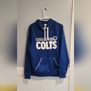 NFL Team Apparel Blue Hoodie with White Strings